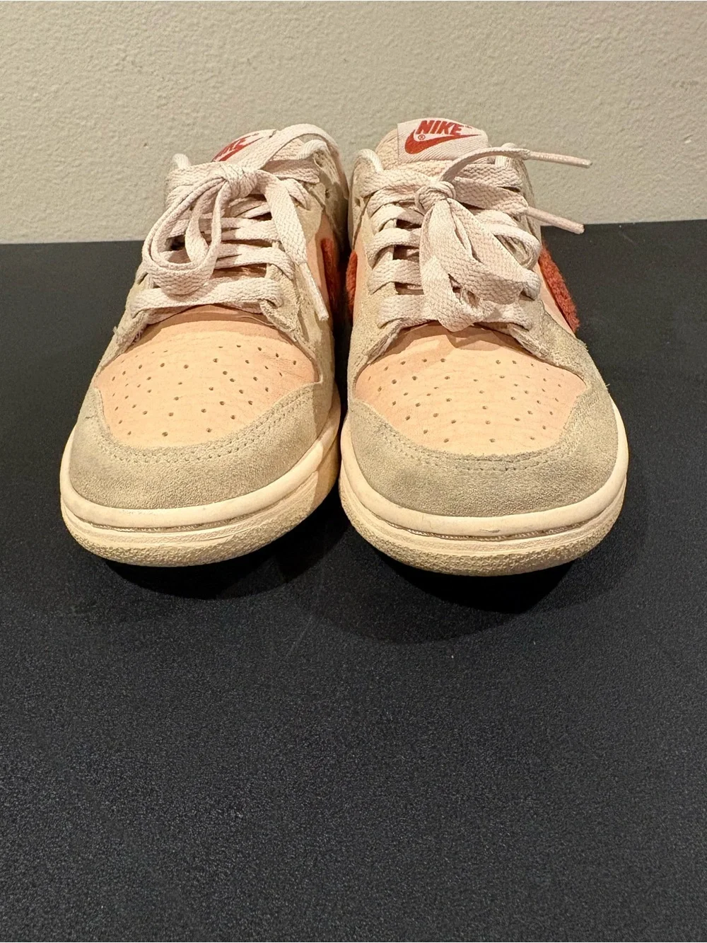 Nike Dunk Low DZ4706-200 Pink Leather Terry Cloth Womens Size 5 Youth 3.5Y - Picture 9 of 9